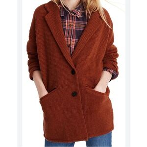 Madewell Rust Textured Coat